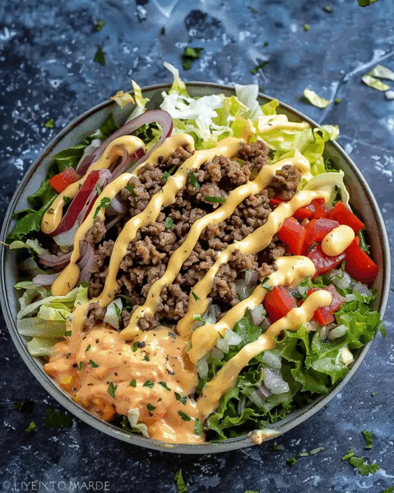 Homemade Big Mac Bowl