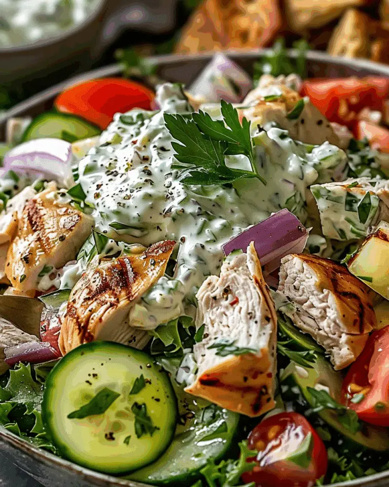 Mediterranean Tzatziki Chicken Salad
