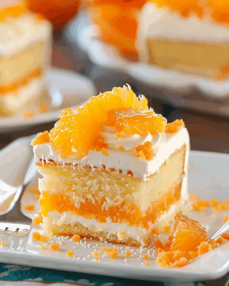 Orange Creamsicle Poke Cake