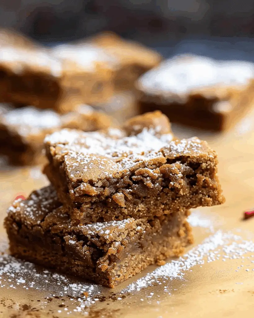 Whole Wheat Gingerbread Cookie Bars