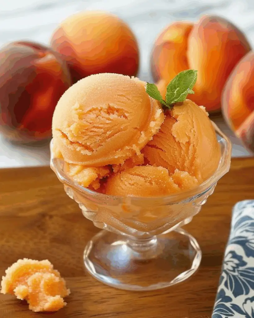 Peach Sorbet Recipe