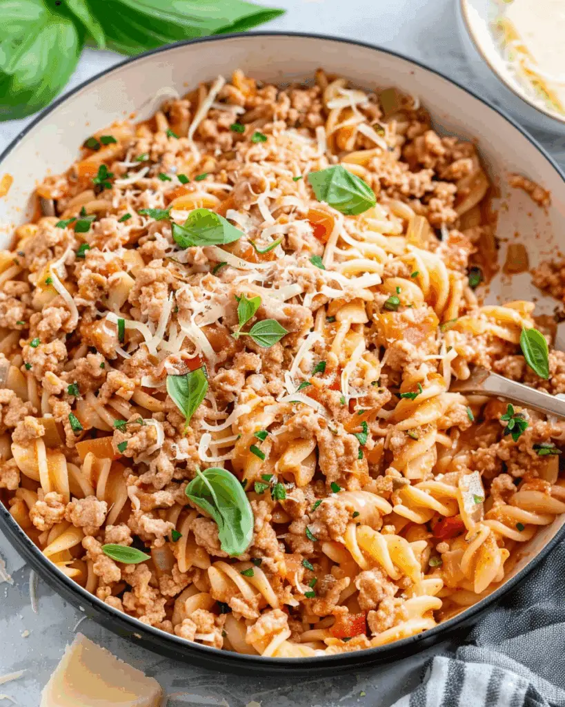 Ground Turkey Pasta