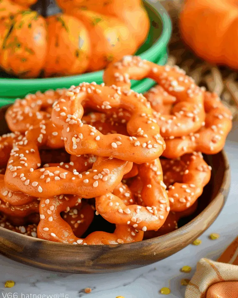 Easy Pumpkin Pretzels