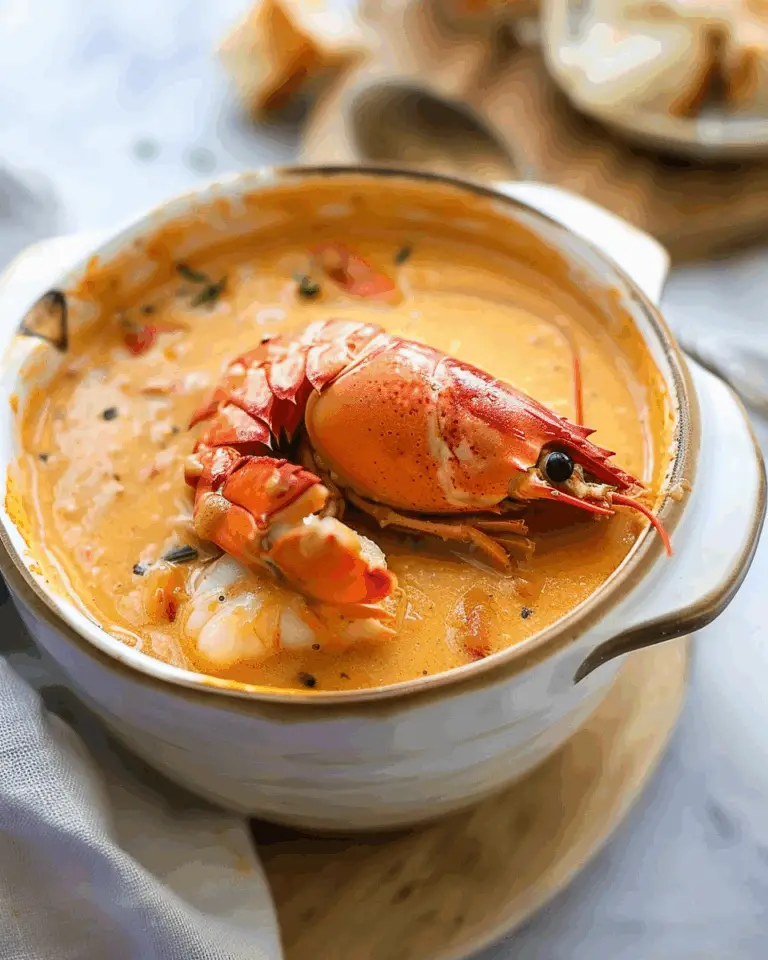 Lightened Up Lobster Bisque