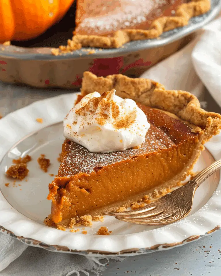 Easy Pumpkin Pie with Graham Cracker Crust
