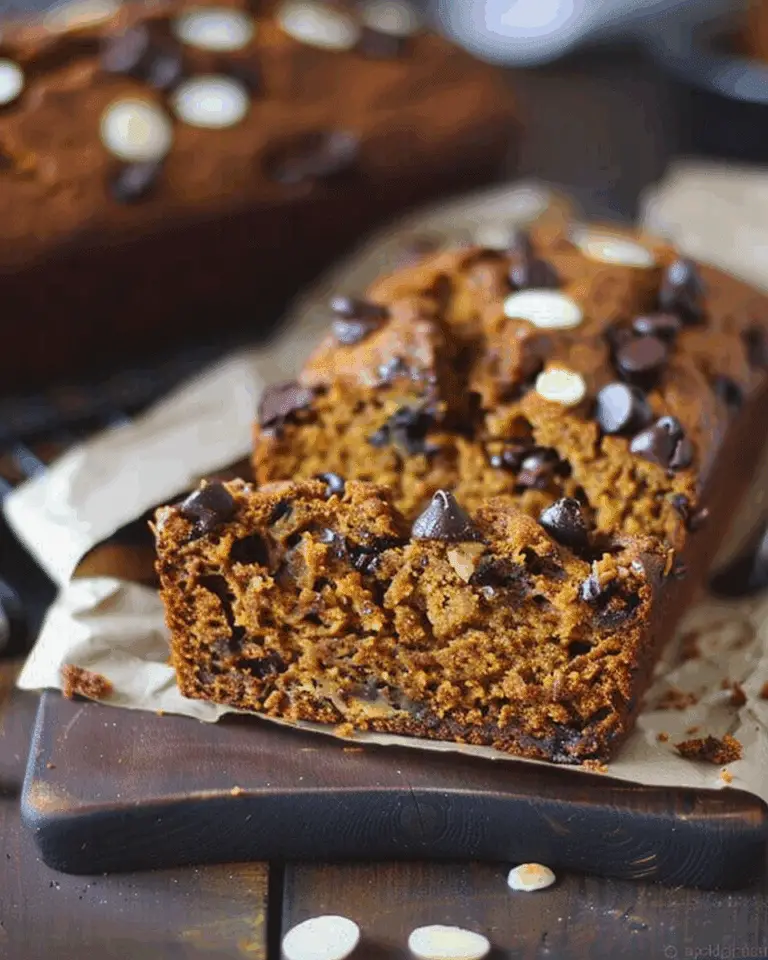 Dark Chocolate Chip Pumpkin Bread