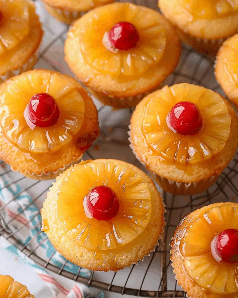 Pineapple Upside Down Cupcakes