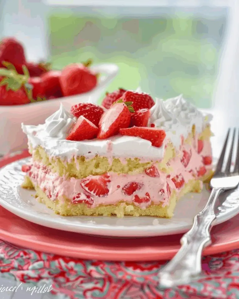 Strawberry Chiffon Sheet Cake
