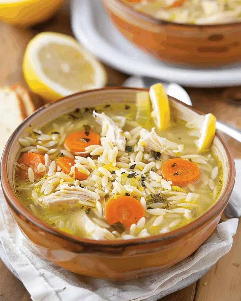 Easy Lemon Chicken Orzo Soup