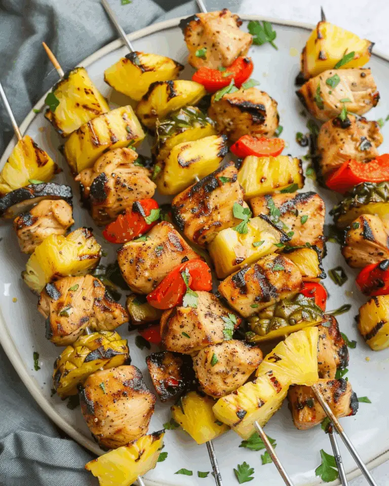 Grilled Pineapple Chicken Kabobs
