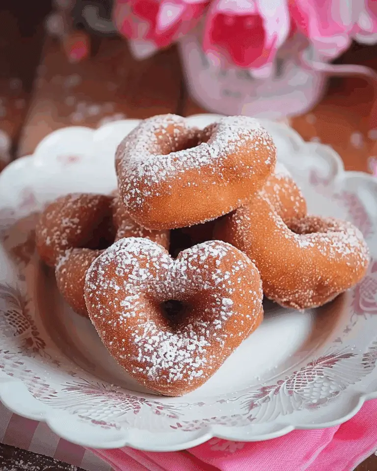 Heart Shaped Doughnut Holes