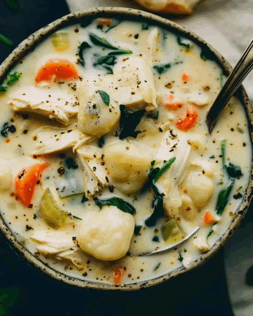 Creamy Chicken Gnocchi Soup