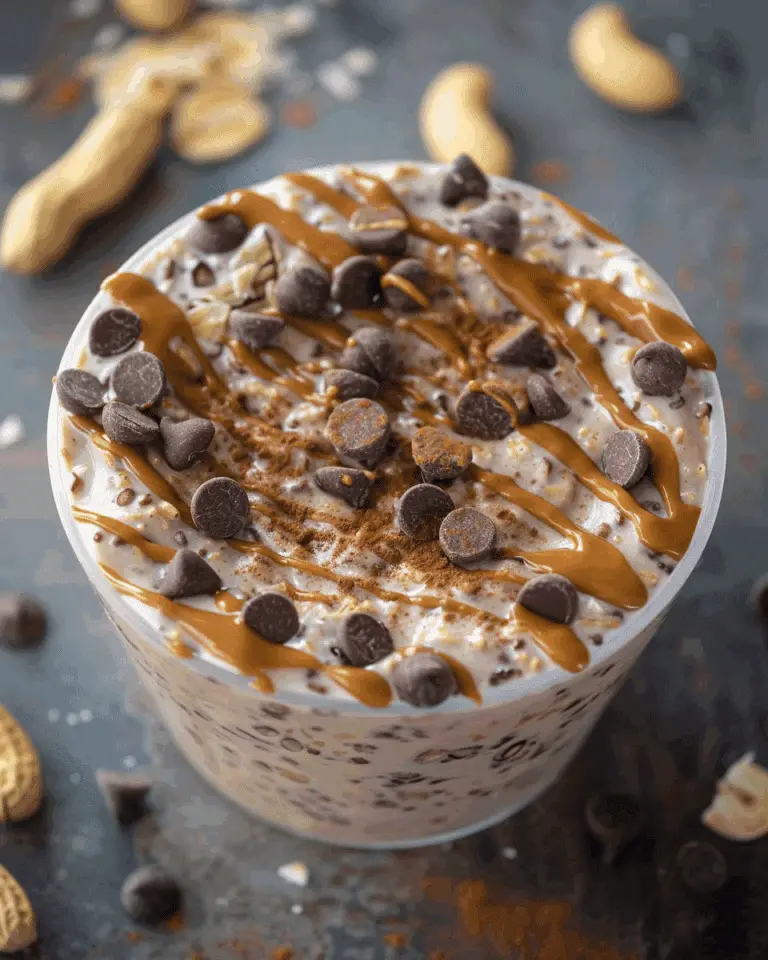 Chocolate Peanut Butter Overnight Oats