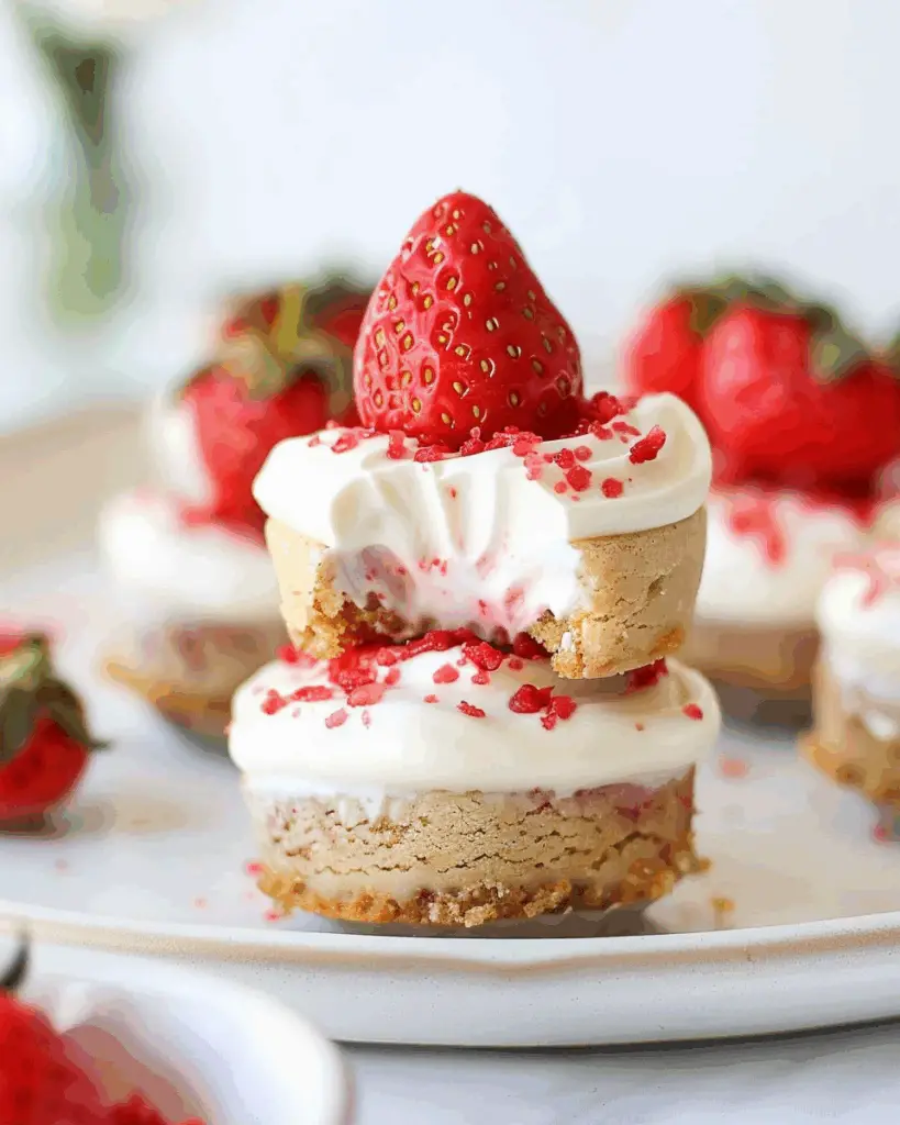Healthy Strawberry Shortcake Cups