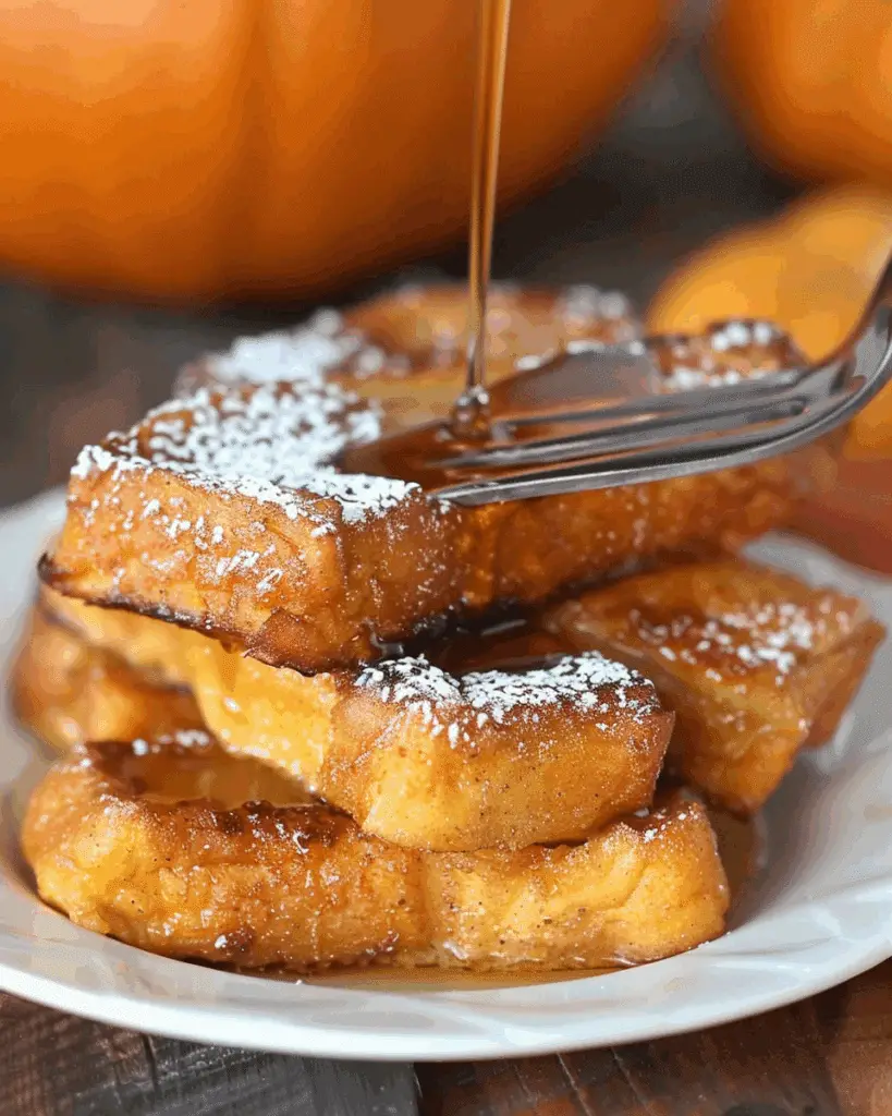 Pumpkin French Toast Sticks