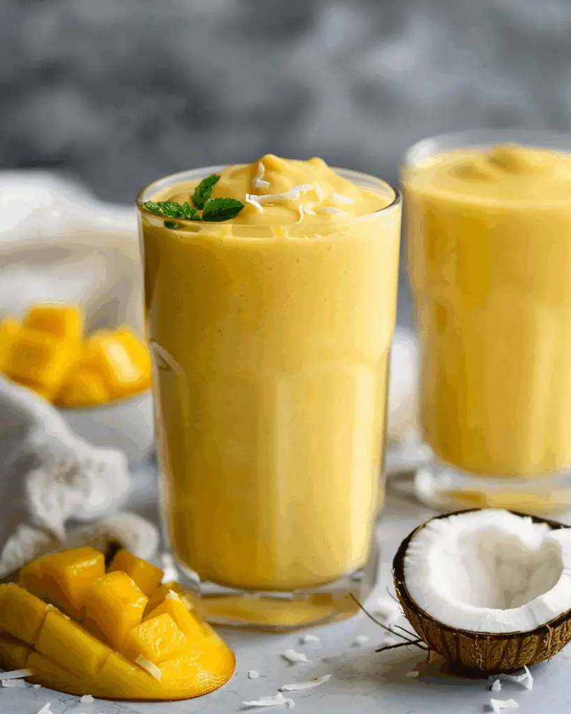 Mango Coconut Milk Smoothie