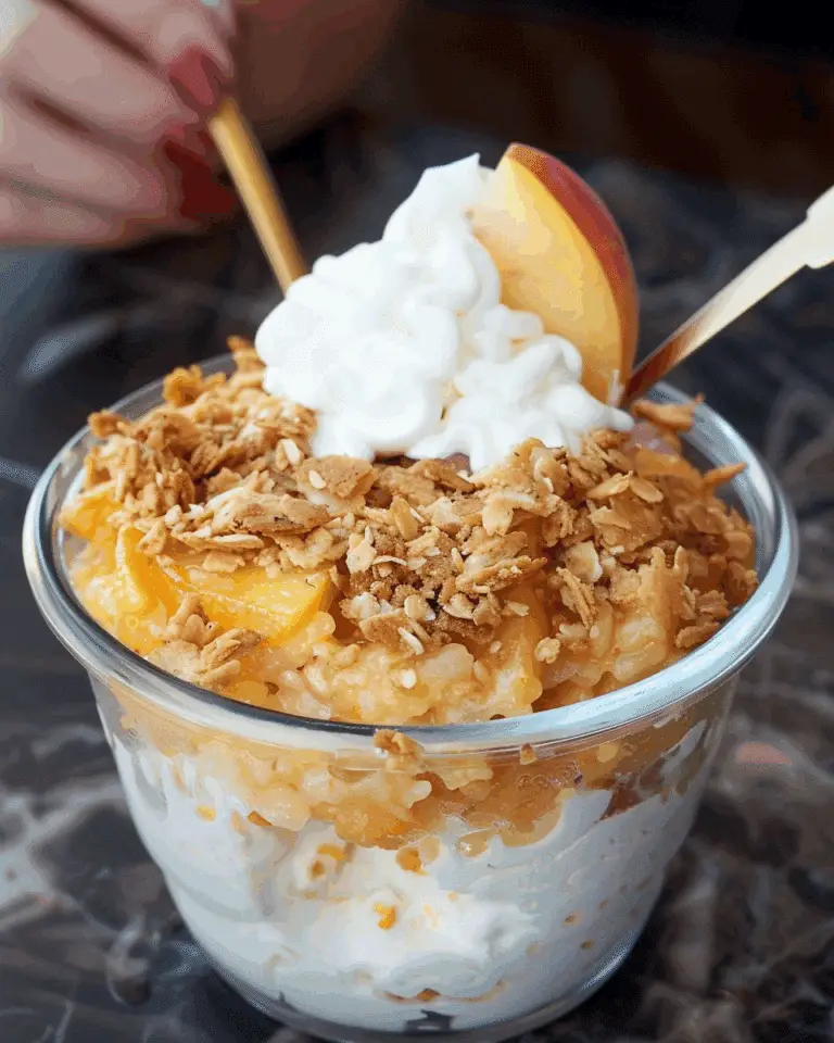 Frozen Peach Crisp