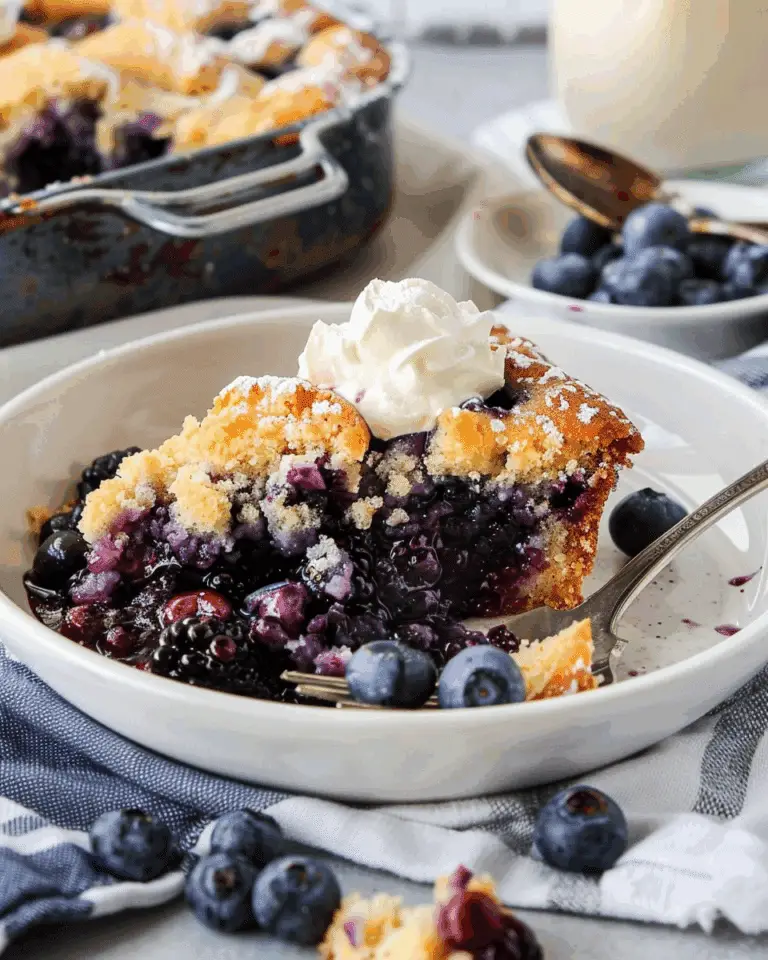 Blueberry Dump Cake With Cake Mix