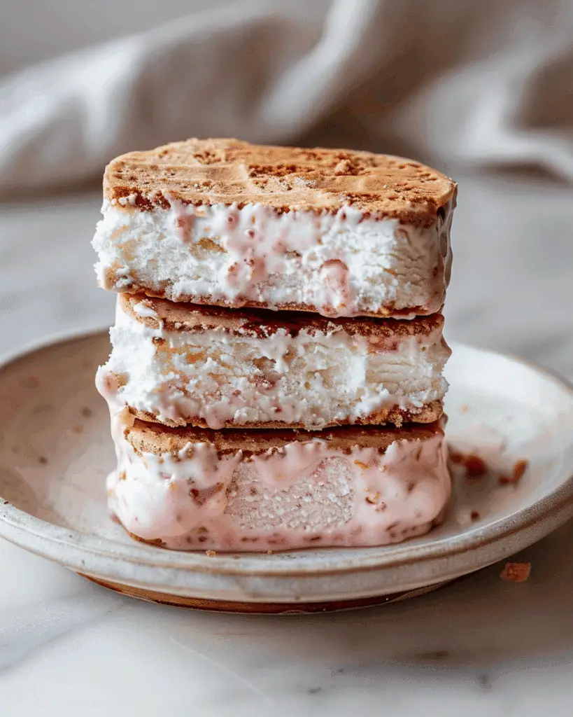 Healthy Frozen Yogurt Ice Cream Sandwiches