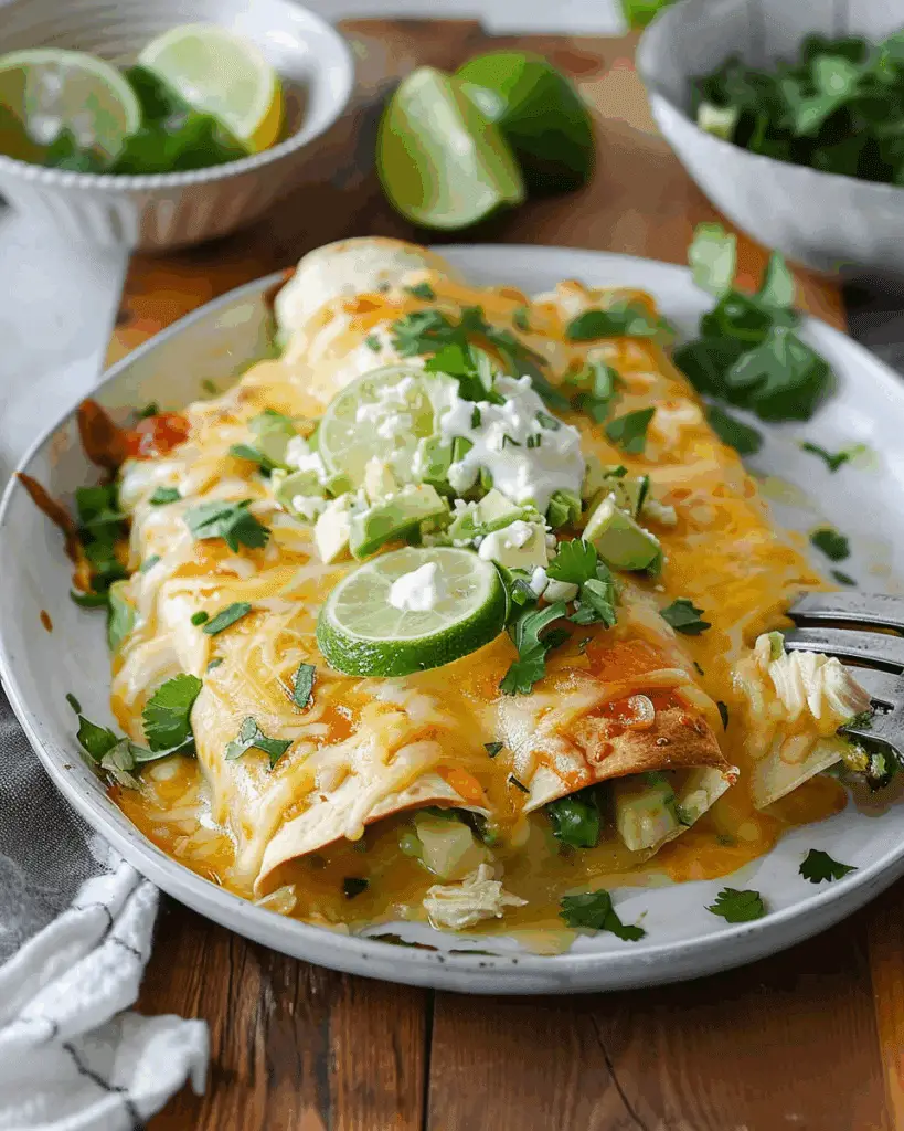Honey Lime Chicken Enchiladas