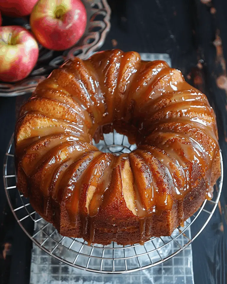 Caramel Apple Upside Down Bundt Cake
