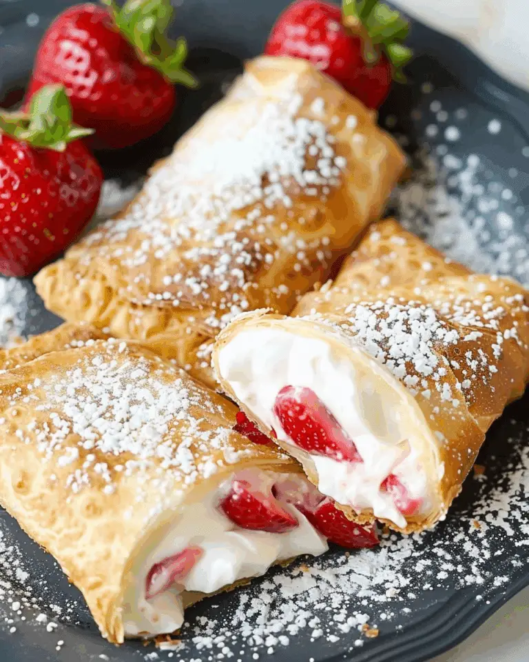 Strawberry Cheesecake Chimichangas