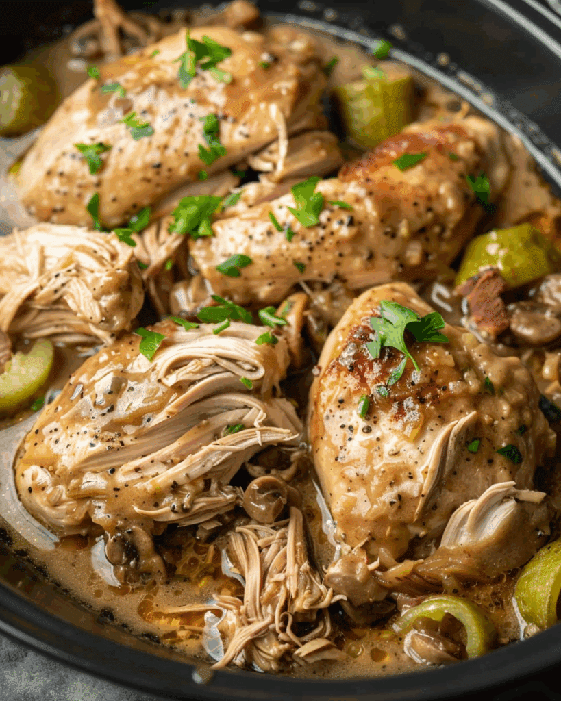 Slow Cooker Mississippi Chicken