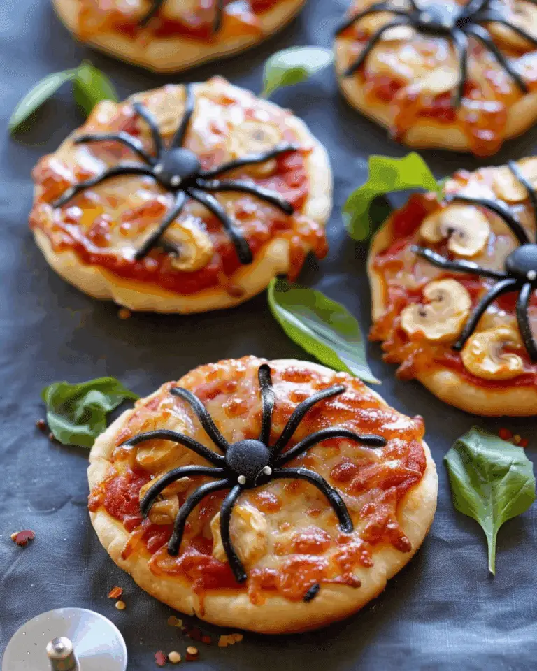 Mini Spider Pizzas