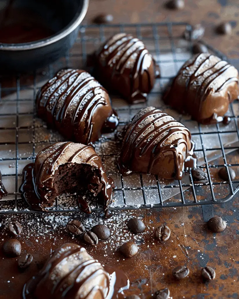 Chocolate and Coffee Fondant Fancies