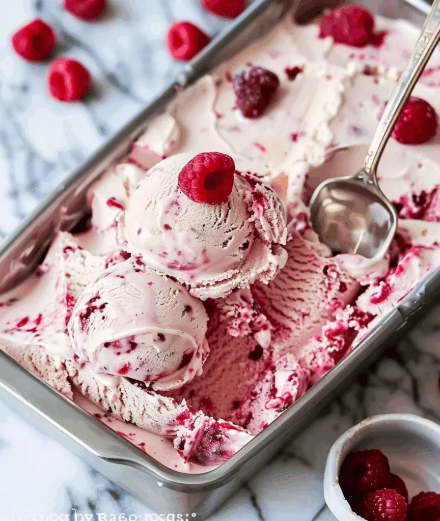 Raspberry Cheesecake Ice Cream