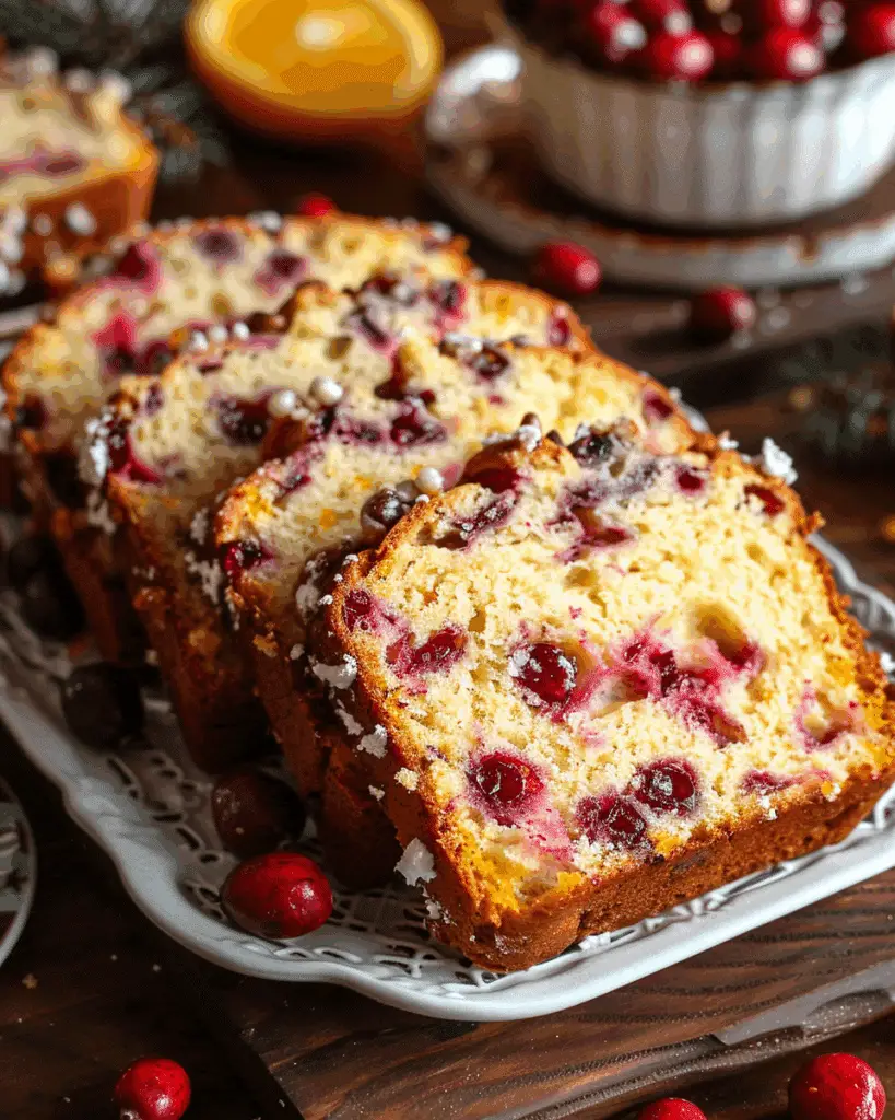 Easy Cranberry Orange Bread