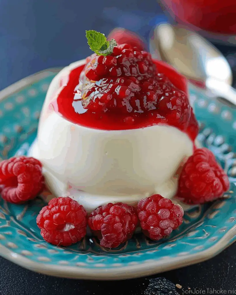 Panna Cotta with Berry Sauce