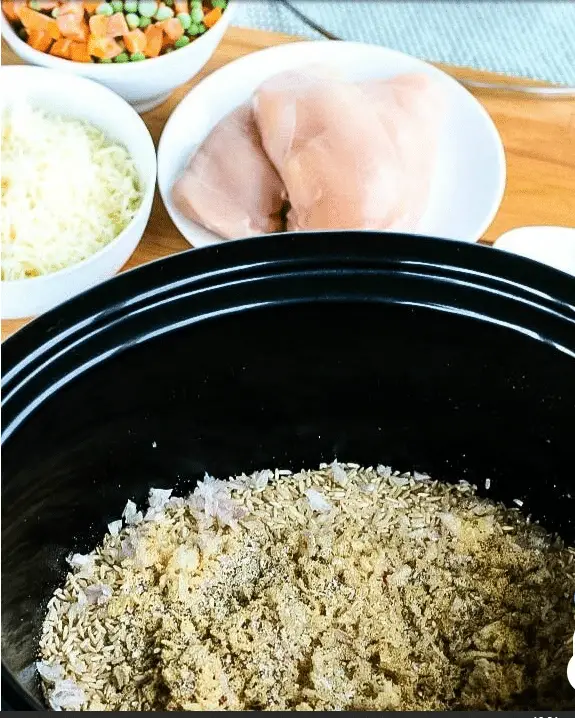 Slow Cooker Chicken and Rice