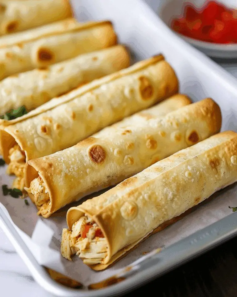 Baked Chicken Taquitos