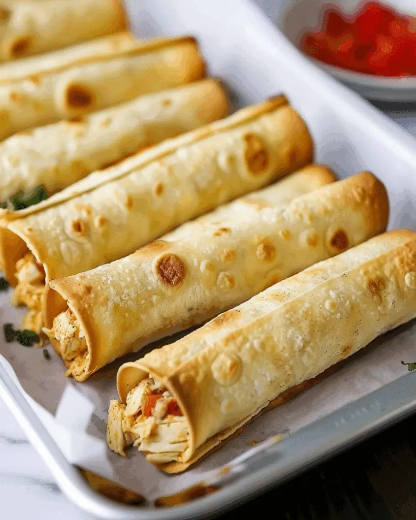 Baked Chicken Taquitos
