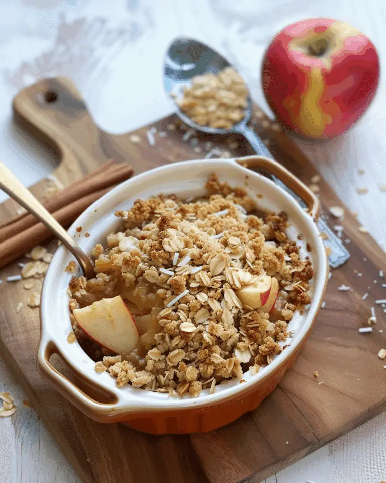 The Best Healthy Single Serve Apple Crumble