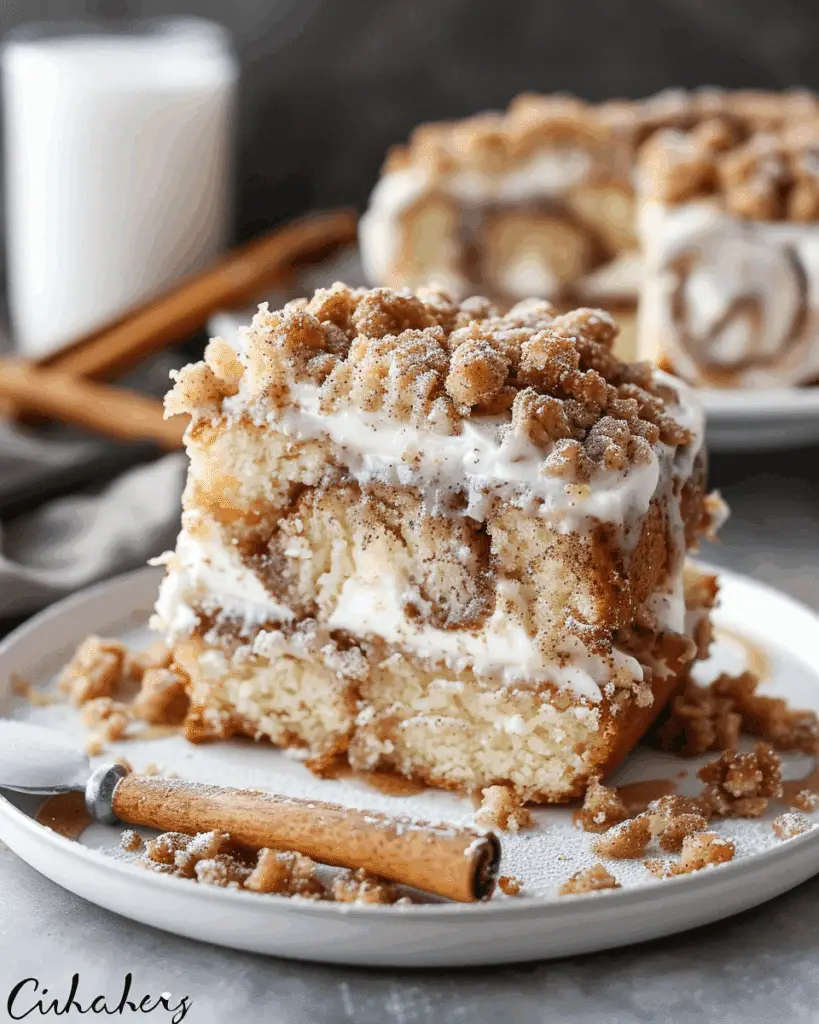 Cinnamon Roll Crumb Cake