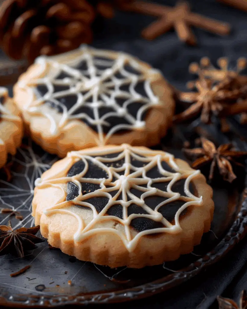 Spiderweb Shortbread