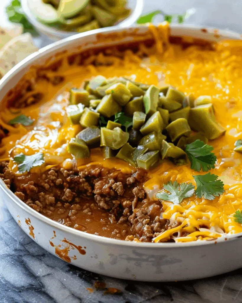 Beef Enchilada Dip
