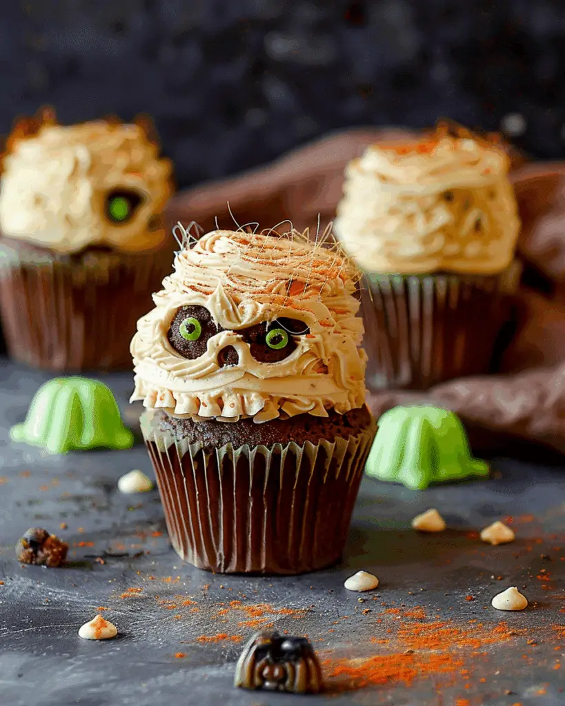 Halloween Franken-Cupcakes