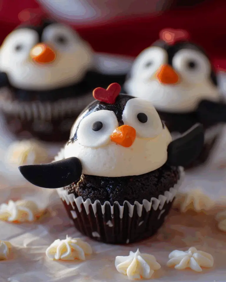 Easy Penguin Cupcakes