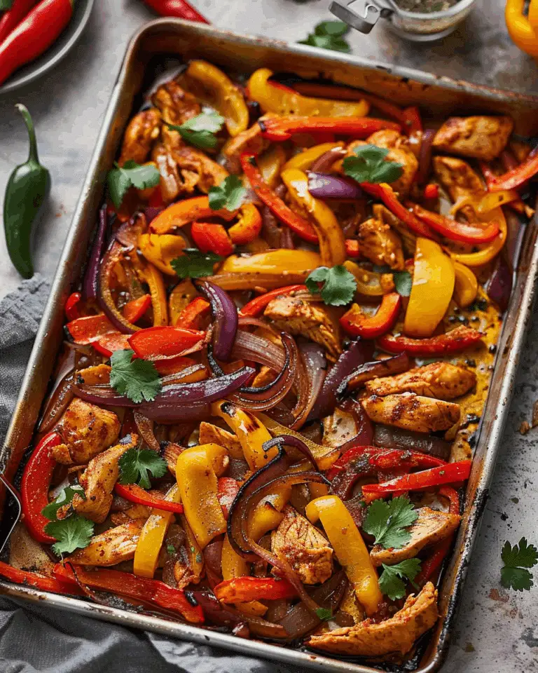 Sheet Pan Chicken Fajitas