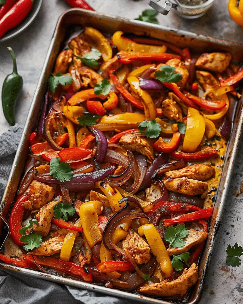 Sheet Pan Chicken Fajitas