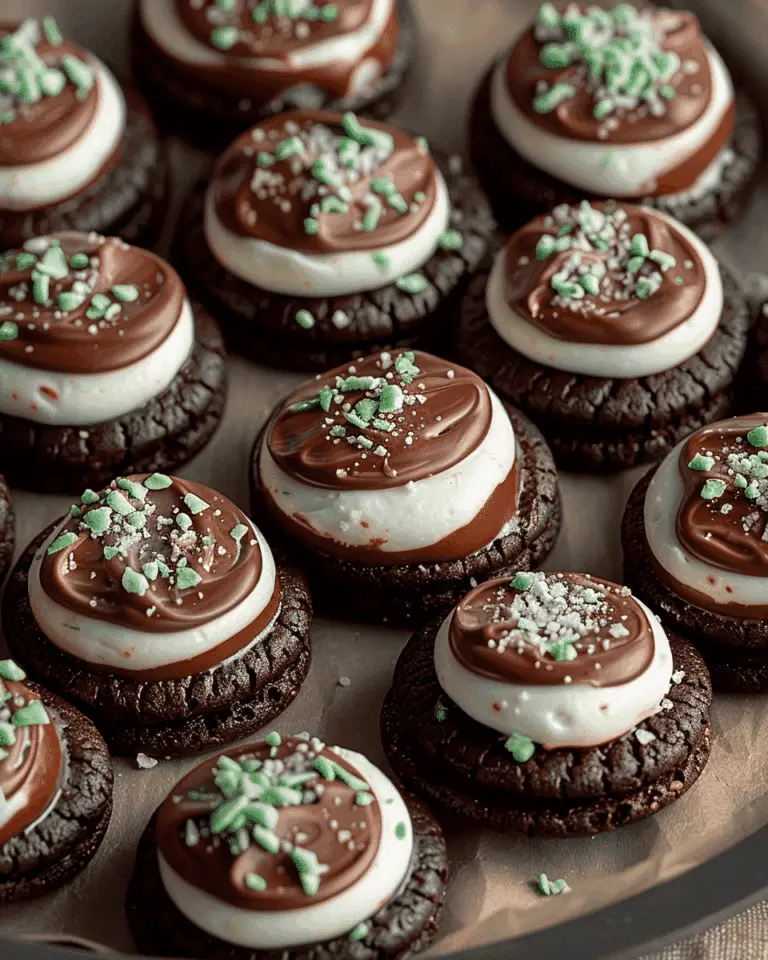 Chocolate Mint Cream Cheese Buttons