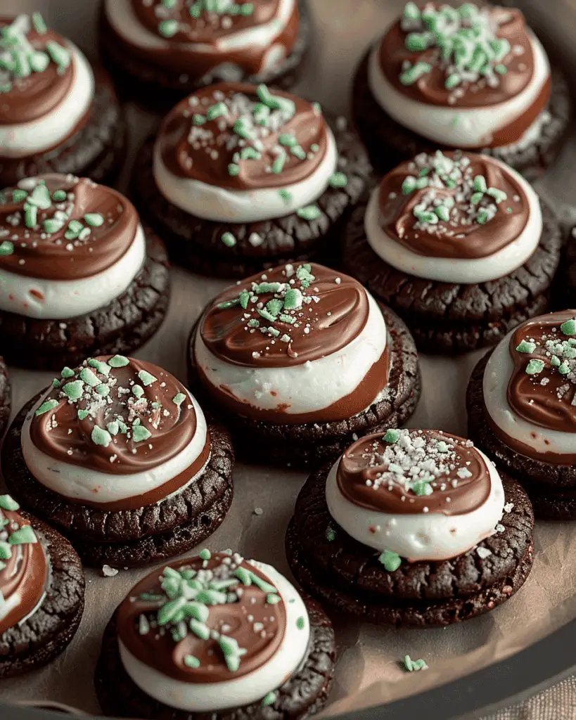 Chocolate Mint Cream Cheese Buttons