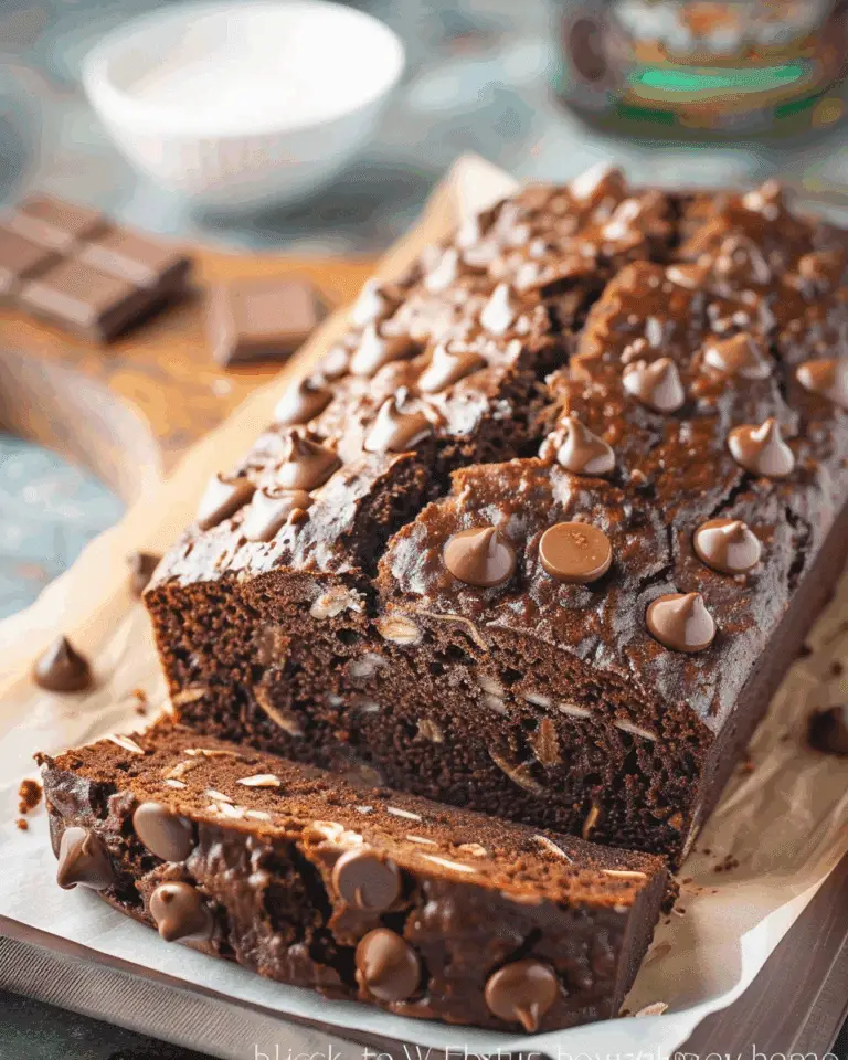 Chocolate Oatmeal Banana Bread