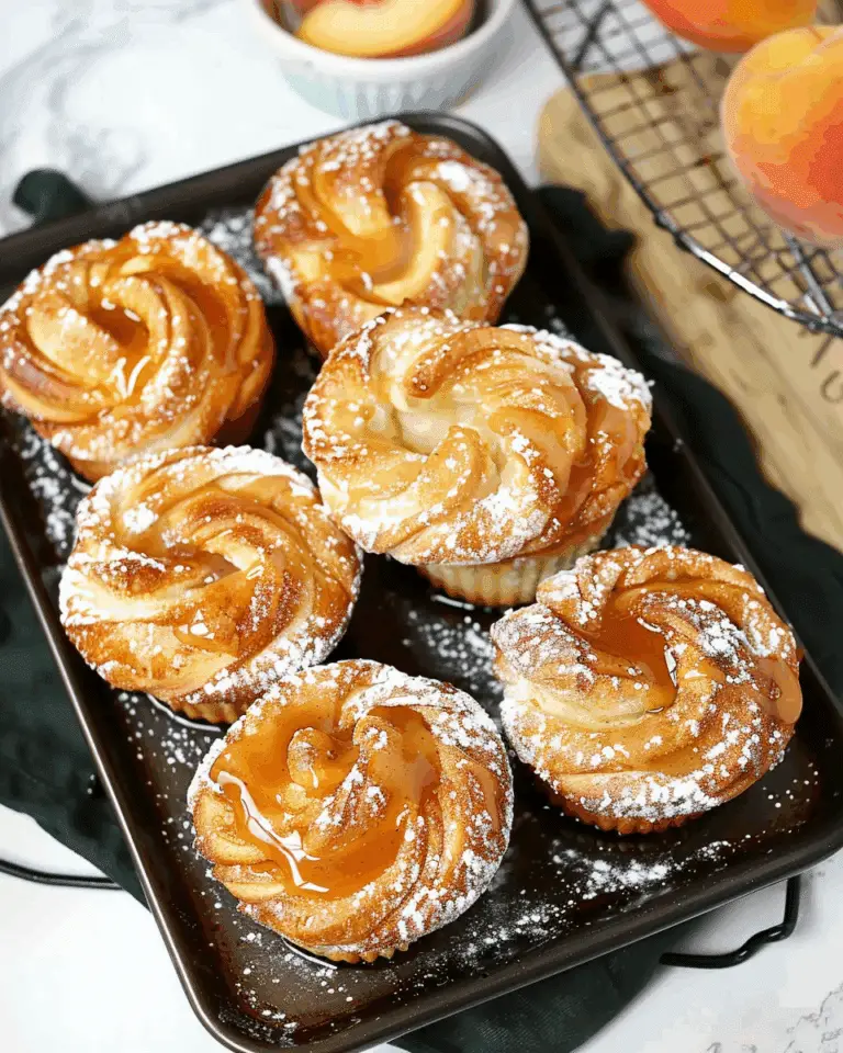 Peach Pie Cruffins
