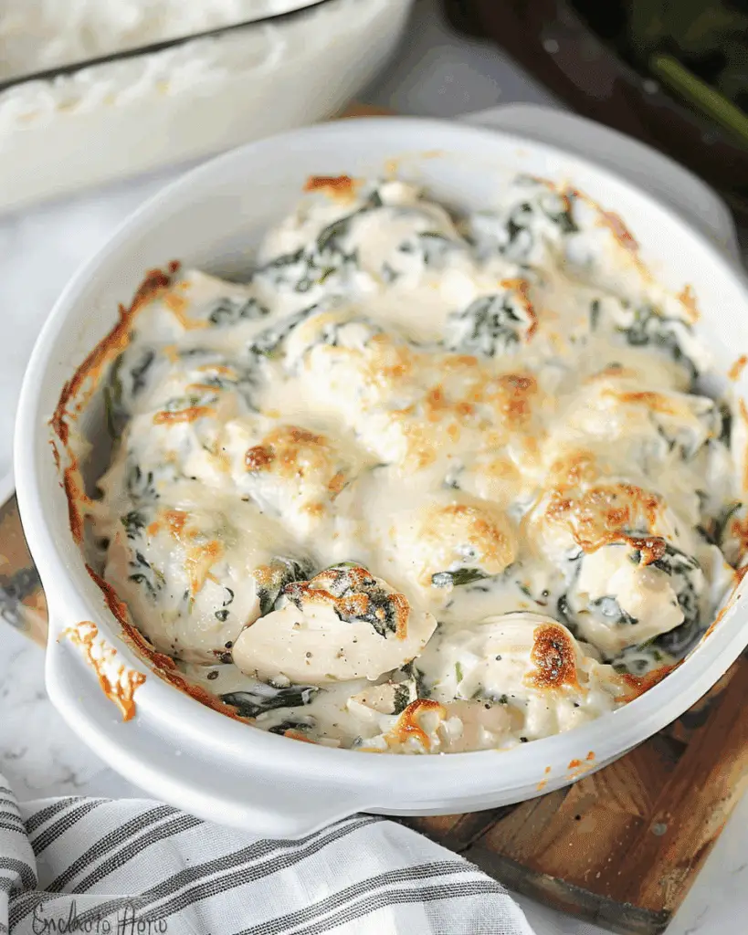 Spinach Dip Chicken Bake