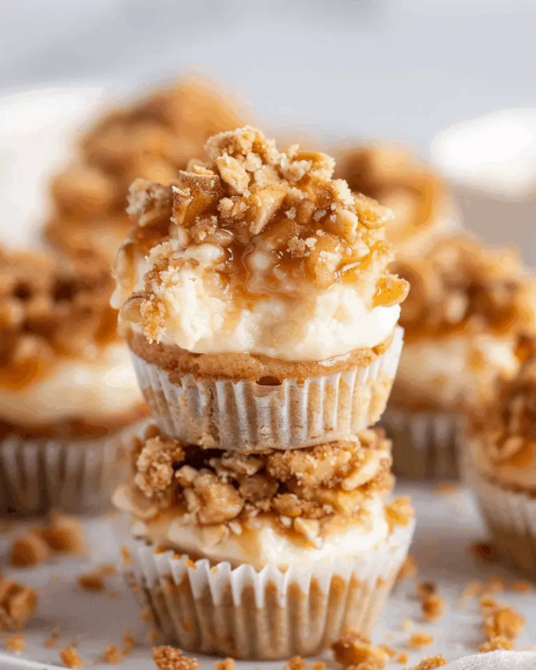 Apple Crisp Cheesecake Bites