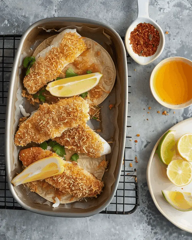 Coconut Crusted Fish Tacos